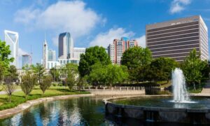 Charlotte, North Carolina commercial district skyline—typical area where an ALTA survey is required for property transactions.